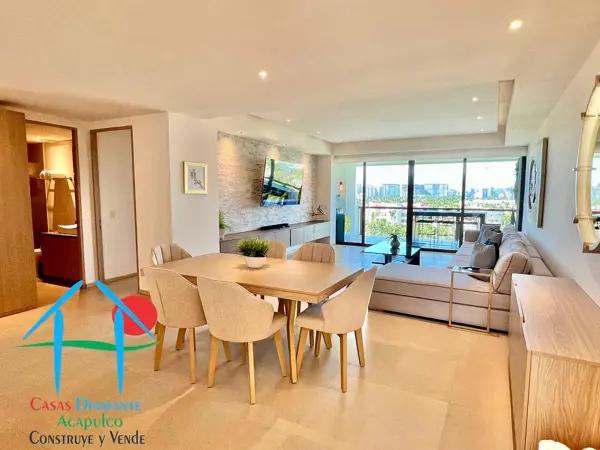 Departamento en venta con 2 recámaras y terraza con vista a los jardines y albercas