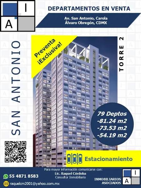 Departamentos en Venta, San Antonio, CDMX Departamentos en Venta, San Antonio, CDMX