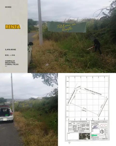 TERRENO EN VENTA A PIE DE CARRETERA CORRAL FALSO