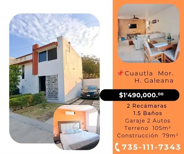 CASA EN CUAUTLA MORELOS 

ESCELENTE UBICACION 

COL HERMENEGILDO GALEANA