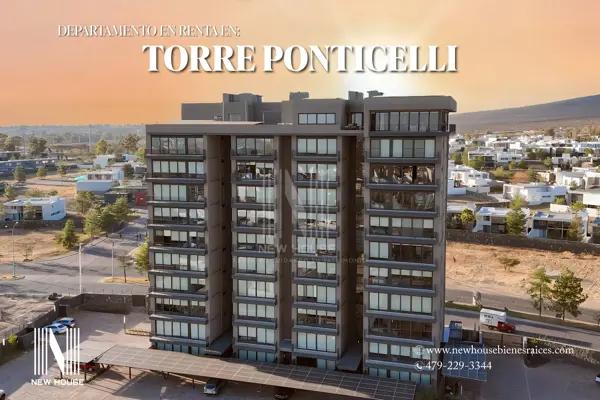 LOFT AMUEBLADO en RENTA en TORRE PONTICELLI