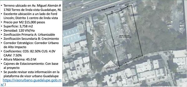 Terreno en venta en Torres Lindavista, Guadalupe, Nuevo León Terreno en venta en Torres Lindavista, Guadalupe, Nuevo León
