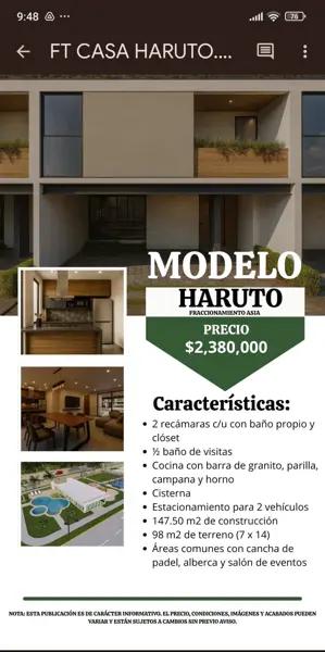 Casa en venta en Pomoca, Nacajuca, Tabasco