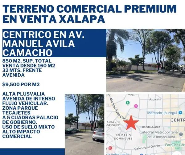Terreno comercial premium en venta Xalapa