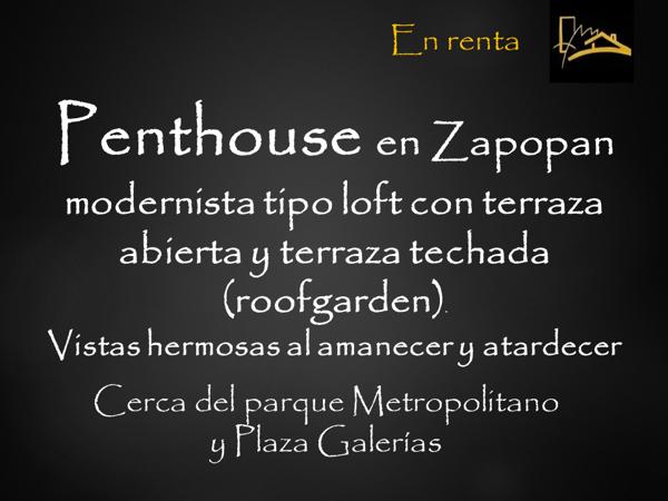 DEPARTAMENTO AMUEBLADO EN RENTA ZAPOPAN