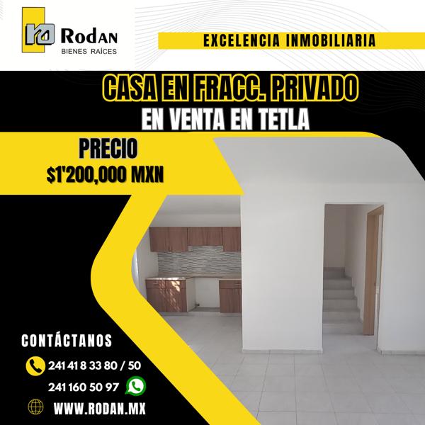 Casa en venta en Actipac, Tetla de la Solidaridad, Tlaxcala