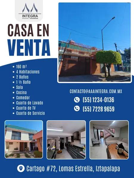 Casa en Venta en Lomas Estrella Casa en Venta en Lomas Estrella