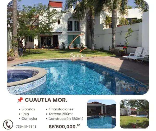 CASA EN CUAUTLA MORELOS, VENTA.
EXCELENTE PRIVACIDAD, Y UBICACIÓN CASA EN CUAUTLA MORELOS, VENTA.
EXCELENTE PRIVACIDAD, Y UBICACIÓN
