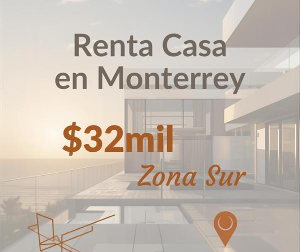 Casa en renta zona sur Monterrey Nuevo León Vergel