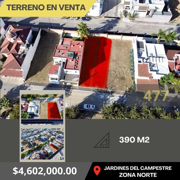 TERRENO EN VENTA EN JARDINES DEL CAMPESTRE