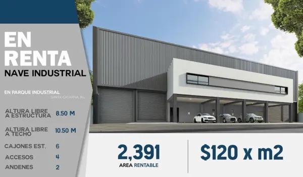 NAVE INDUSTRIAL EN RENTA EN SANTA CATARINA