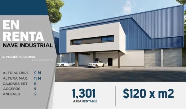 NAVE INDUSTRIAL EN RENTA EN  SANTA CATARINA