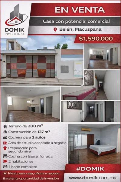 En venta, casa en Belén, Macuspana, precio $1,590,000