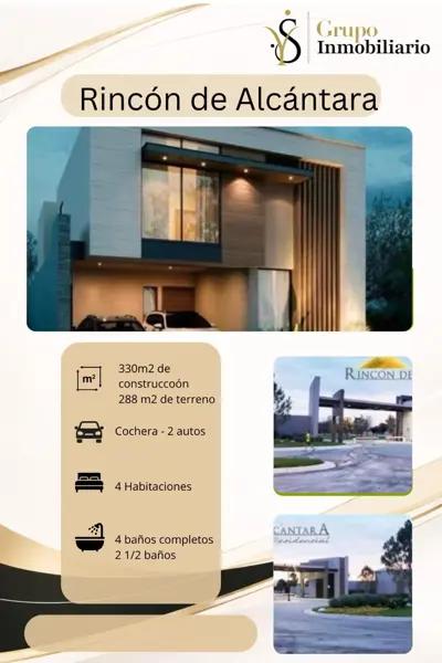 VENTA DE CASA RESIDENCIAL ALCANTARA AL NORTE DE SALTILLO