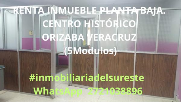 ? SE RENTA INMUEBLE PLANTA BAJA. CENTRO HISTÓRICO ORIZABA VERACRUZ