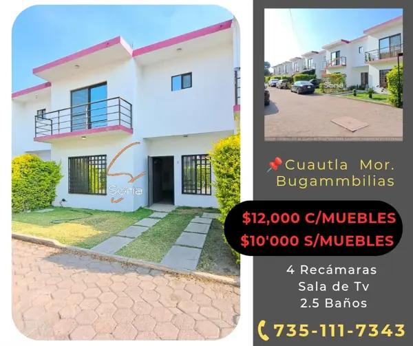 CASA EN RENTA
Colonia Cuautlixco
Fracc. Bugambilias, Cuautla, Morelos. CASA EN RENTA
Colonia Cuautlixco
Fracc. Bugambilias, Cuautla, Morelos.