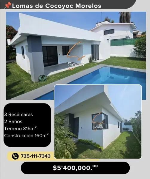 Casa en Fraccionamiento Lomas de Cocoyoc Morelos