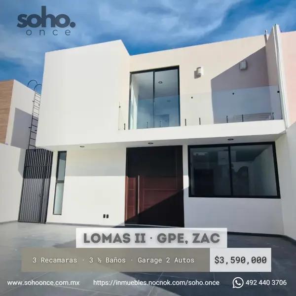 Casa en Venta en Las Lomas II, Guadalupe: Nueva y espaciosa en comunidad cerrada