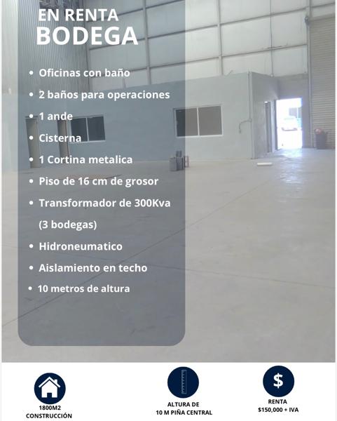 Bodega en renta en Lazaro Cardenas, Gómez Palacio, Durango Bodega en renta en Lazaro Cardenas, Gómez Palacio, Durango