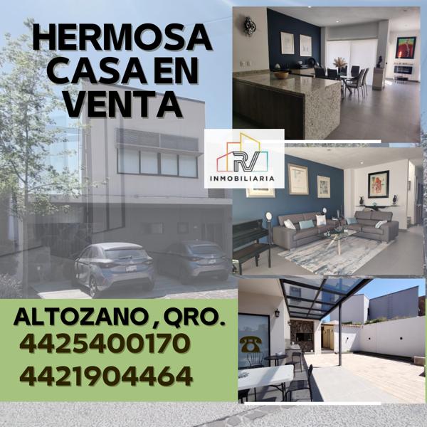 RV VENDE HERMOSA CASA ALTOZANO NUEVO QUERÉTARO