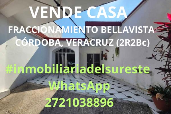 CASA EN FRACCIONAMIENTO BELLAVISTA CÓRDOBA, VERACRUZ (2R2Bc) VENDE  $3’200,000.00