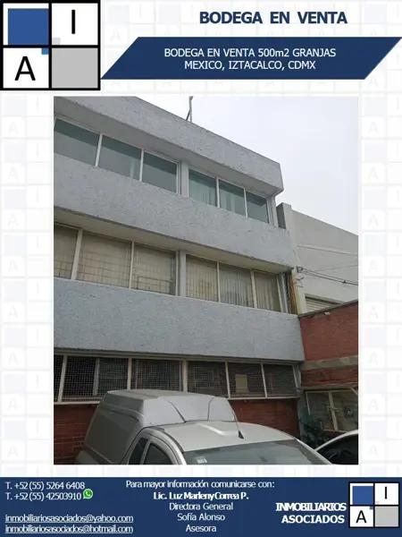 ¡BODEGA EN VENTA! CANELA, GRANJAS MEXICO, IZTACALCO, CDMX ¡BODEGA EN VENTA! CANELA, GRANJAS MEXICO, IZTACALCO, CDMX