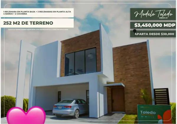 Casa en Venta Villas del Renacimiento, Modelo TOLEDO Casa en Venta Villas del Renacimiento, Modelo TOLEDO