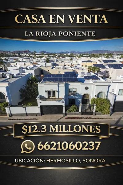 Casa en venta en La Rioja, Hermosillo, Sonora