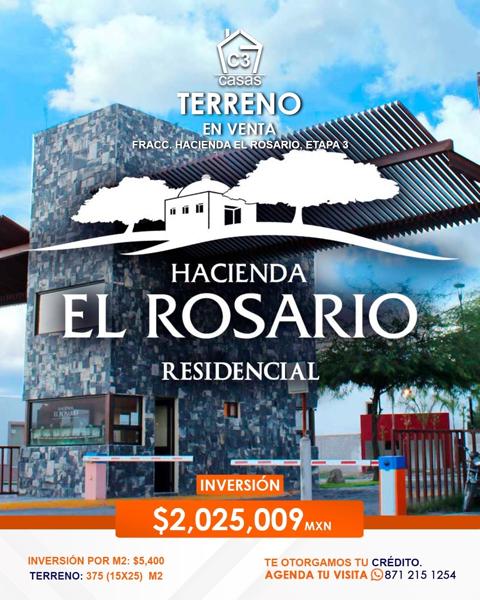 Terreno en Venta III Etapa Fraccionamiento Hacienda Del Rosario Terreno en Venta III Etapa Fraccionamiento Hacienda Del Rosario