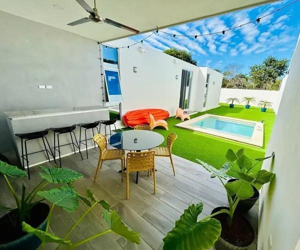 Casa de una Planta Amueblada y Equipada en Privada Residencial Casa de una Planta Amueblada y Equipada en Privada Residencial