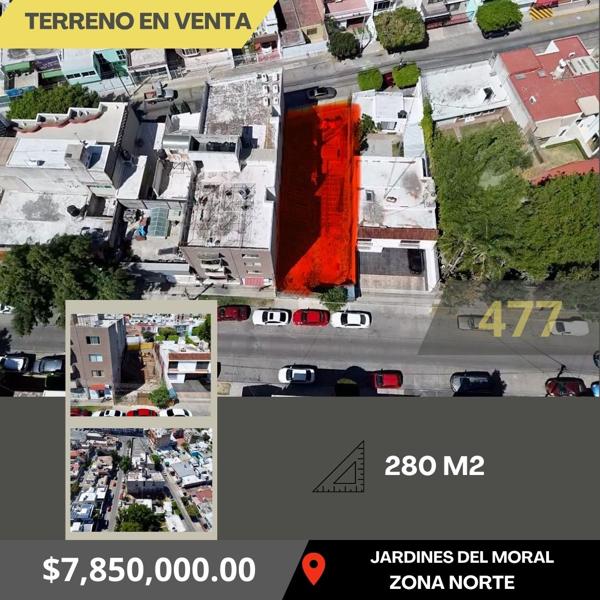 TERRENO EN VENTA EN JARDINES DEL MORAL