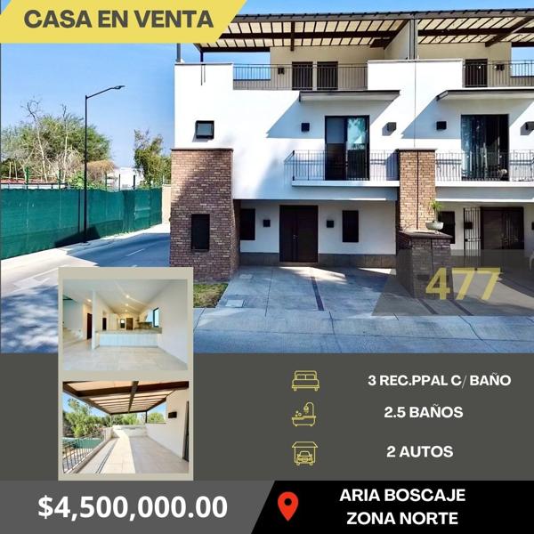 CASA EN VENTA EN ARIA BOSCAJE CON ROOF