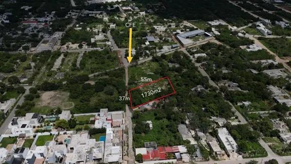 Terreno Residencial de 1730 m2 en Dzityá Terreno Residencial de 1730 m2 en Dzityá