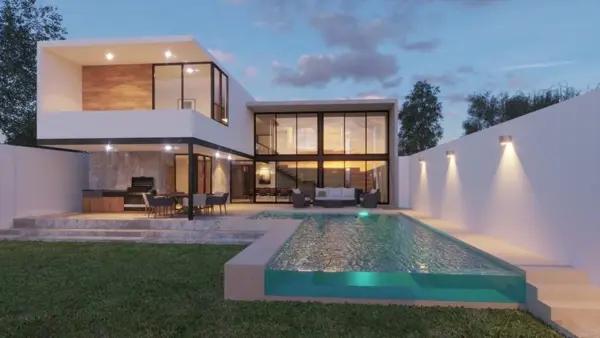 CASA NUEVA Y MODERNA EN ESQUINA EN RESIDENCIAL NORTEMERIDA - ENTREGA DIC 2025