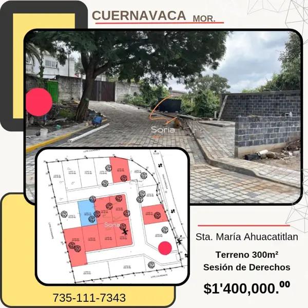 TERRENO EN CUERNAVACA MORELOS
SESION DE DERECHOS TERRENO EN CUERNAVACA MORELOS
SESION DE DERECHOS