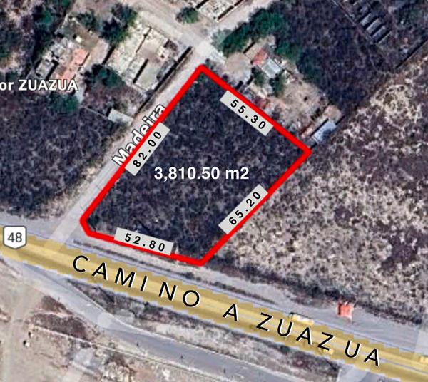 TERRENO EN VENTA EN CARRETERA ZUAZUA-CIENEGA DE FLORES