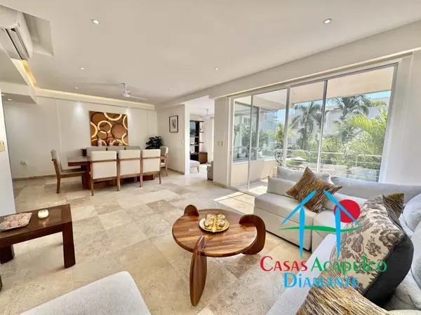 Depa en renta vacacional con 4 recámaras, terraza con vista a las áreas comunes y roof garden