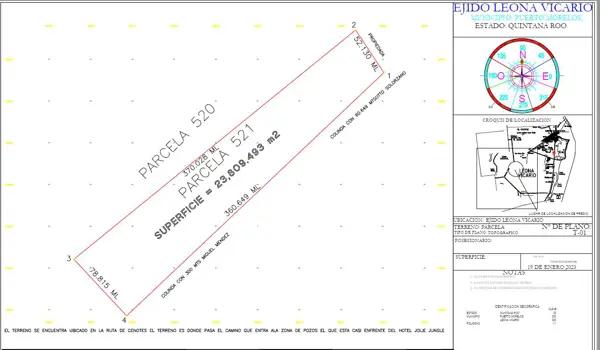 Terreno en Venta, 23,809 m2, Ruta Cenotes, Puerto Morelos-Leona Vicario Terreno en Venta, 23,809 m2, Ruta Cenotes, Puerto Morelos-Leona Vicario