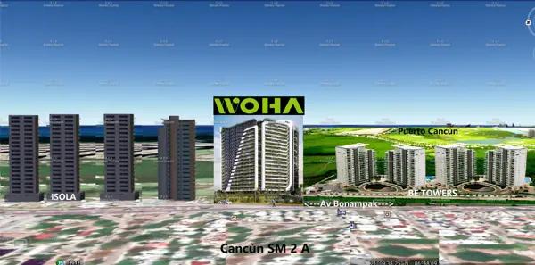 Departamento en PRE Venta 2 Recámaras a Estrenar, Puerto Cancún, Avenida Bonampak.