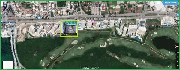 Departamento 2 Recámaras en PRE Venta a Estrenar, WOHA Puerto Cancún, Av. Bonampak.