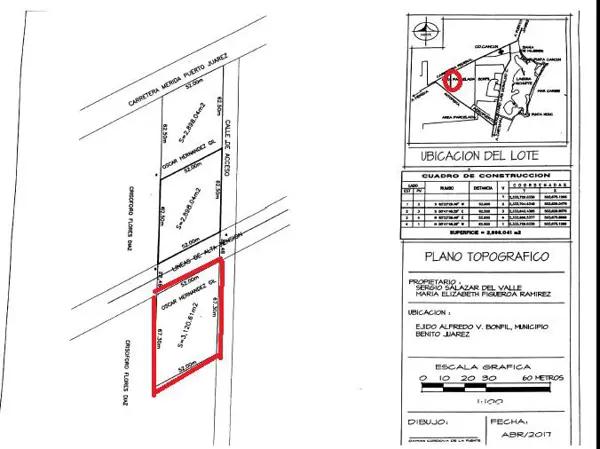 Terreno en Venta de 3,510 m2, USO SUELO MIXTO, en Carretera Cancùn Mèrida Terreno en Venta de 3,510 m2, USO SUELO MIXTO, en Carretera Cancùn Mèrida