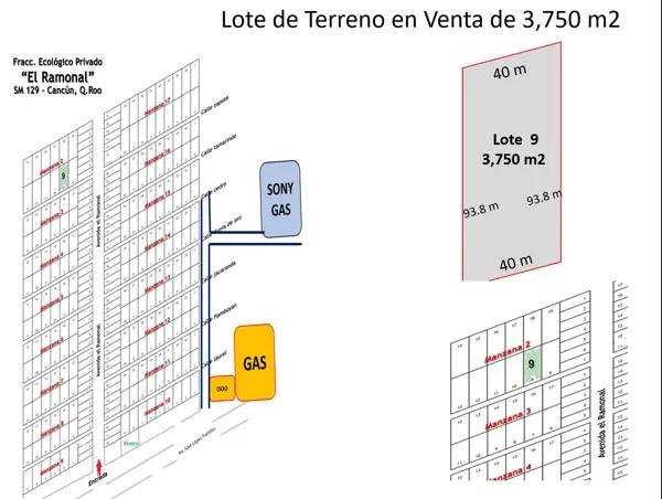 Terreno Ecológico, Venta de 3,750 m2, Fracc. El Ramonal, Km 15, Cancún-Mérida Terreno Ecológico, Venta de 3,750 m2, Fracc. El Ramonal, Km 15, Cancún-Mérida