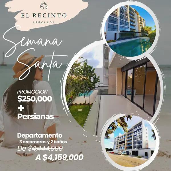 Departamento en Venta, 3 Recámaras, Arbolada by Cumbres, Av Hayacán, Cancún
