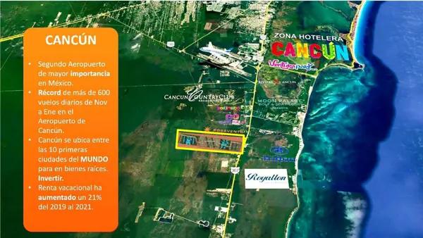 Terreno en Pre Venta, Lotes Inversión desde 143 m2, 48 Meses sin intereses, Cancún.