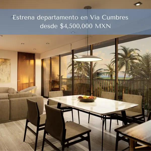Departamento en Pre Venta, de 2 Recámaras, Vía Cumbres, Av Huayacán, Cancún Departamento en Pre Venta, de 2 Recámaras, Vía Cumbres, Av Huayacán, Cancún