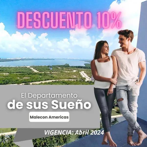 Departamento en venta 2 Recámaras, Piso 15 4, Malecón Américas, Av. Bonampak, Cancún Departamento en venta 2 Recámaras, Piso 15 4, Malecón Américas, Av. Bonampak, Cancún