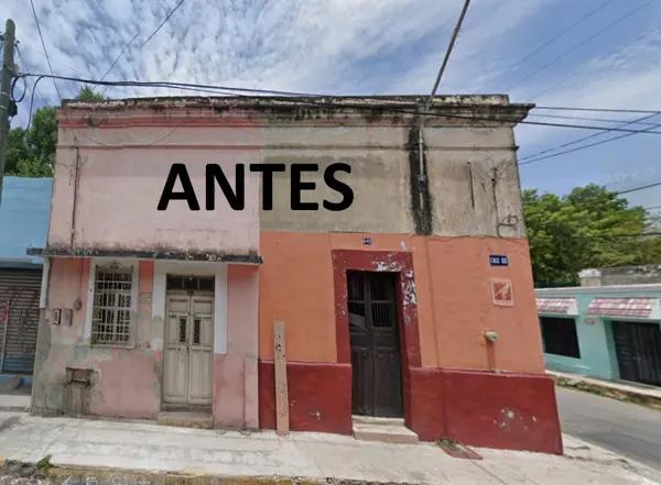 Casa Antigua en Venta, Remodelada, 2 Recámaras, Piscina, Patio, Mérida, Yucatán