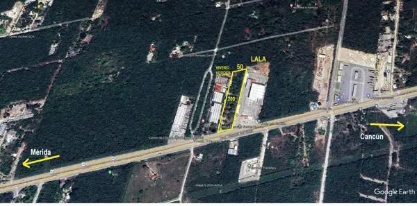 Terreno en Venta de 9,300 m2, COMERCIAL, 50 m Frente Carretera, Mérida-Cancún Terreno en Venta de 9,300 m2, COMERCIAL, 50 m Frente Carretera, Mérida-Cancún