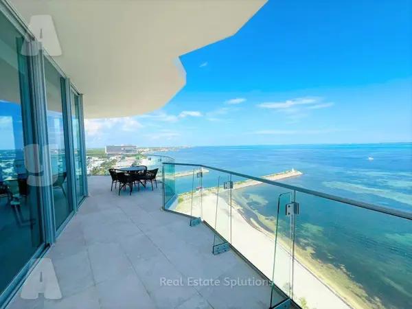 Departamento en Venta, 4 Recámaras, NIVEL 16, Frente al Mar, SLS BEACH, Novo Puerto Cancún