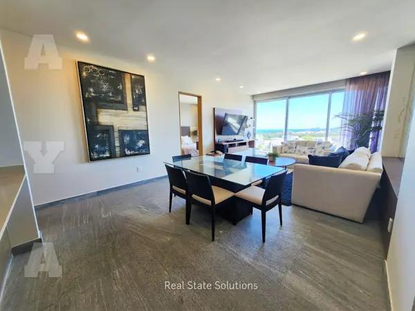 Departamento en Venta,  3 Recámaras, AMUEBLADO/EQUIPADO, Estudio TV, RIVA, Puerto Cancún